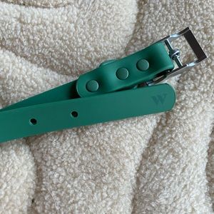 Wild One dog collar - green size small